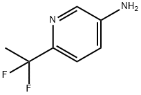 3-Pyridinamine, 6-(1,1-difluoroethyl)- 结构式