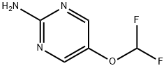 2-氨基-5-(二氟甲氧基)嘧啶 结构式