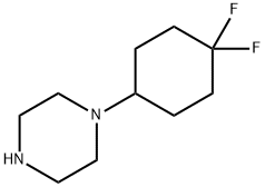 1-(4,4-二氟环己基)哌嗪 结构式