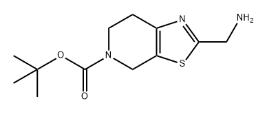 (5-BOC-4,5,6,7-四氢噻唑并[5,4-C]吡啶-2-基)甲胺 结构式