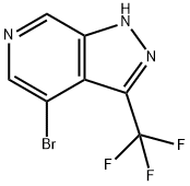 4-溴-3-(三氟甲基)-1H-吡唑并[3,4-C]吡啶 结构式