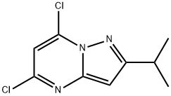 Pyrazolo[1,5-a]pyrimidine, 5,7-dichloro-2-(1-methylethyl)- 结构式