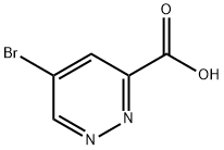 5-溴哒嗪-3-羧酸 结构式