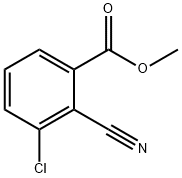 3-氯-2-氰基苯甲酸甲酯 结构式