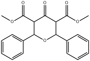 3,5-Dimethyl 4-oxo-2,6-diphenyloxane-3,5-dicarboxylate 结构式
