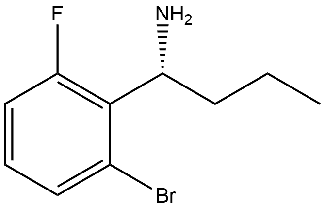 (1R)-1-(2-BROMO-6-FLUOROPHENYL)BUTYLAMINE 结构式