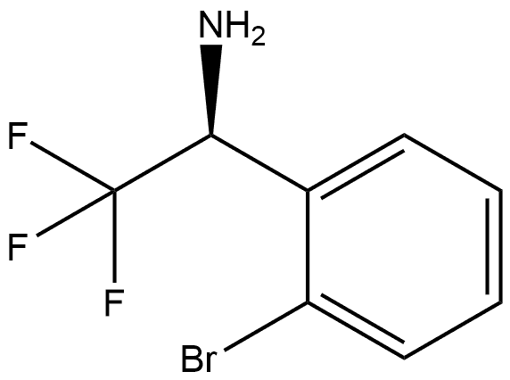 (S)-1-(2-bromophenyl)-2,2,2-trifluoroethanamine 结构式