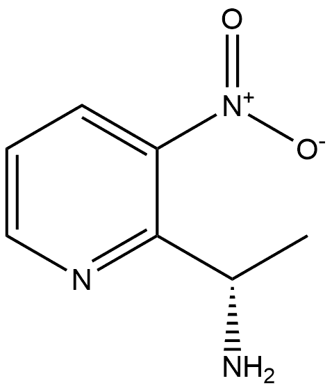 (S)-1-(3-nitropyridin-2-yl)ethan-1-amine 结构式