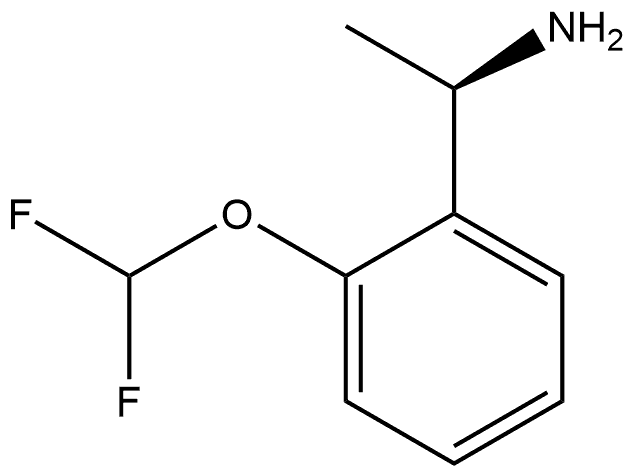 Benzenemethanamine, 2-(difluoromethoxy)-α-methyl-, (αR)- 结构式