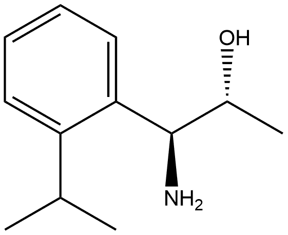 (1S,2R)-1-AMINO-1-[2-(METHYLETHYL)PHENYL]PROPAN-2-OL 结构式