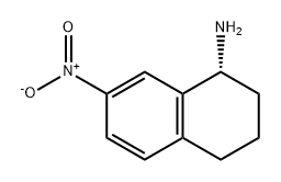 1-Naphthalenamine, 1,2,3,4-tetrahydro-7-nitro-, (1R)- 结构式