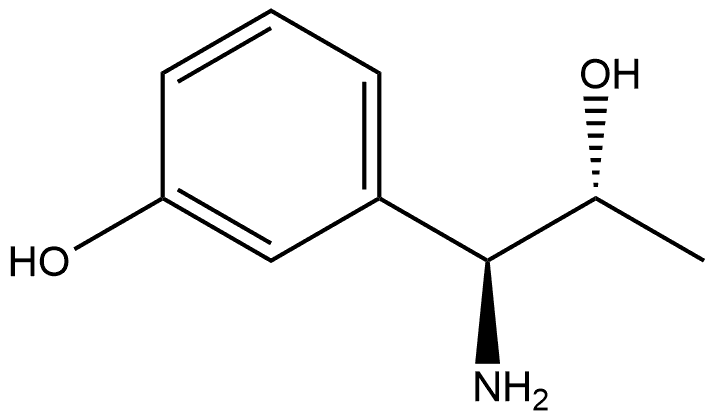 (1S,2R)-1-AMINO-1-(3-HYDROXYPHENYL)PROPAN-2-OL 结构式