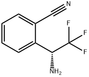 (R)-2-(1-Amino-2,2,2-trifluoroethyl)benzonitrile 结构式