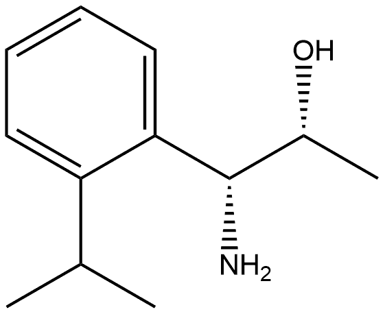 (1R,2R)-1-AMINO-1-[2-(METHYLETHYL)PHENYL]PROPAN-2-OL 结构式