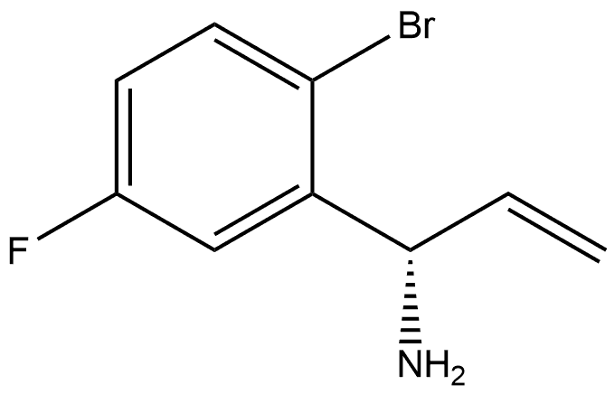 (1S)-1-(2-BROMO-5-FLUOROPHENYL)PROP-2-ENYLAMINE 结构式