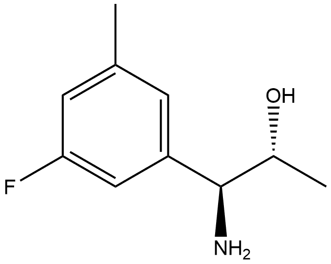 (1S,2R)-1-AMINO-1-(3-FLUORO-5-METHYLPHENYL)PROPAN-2-OL 结构式