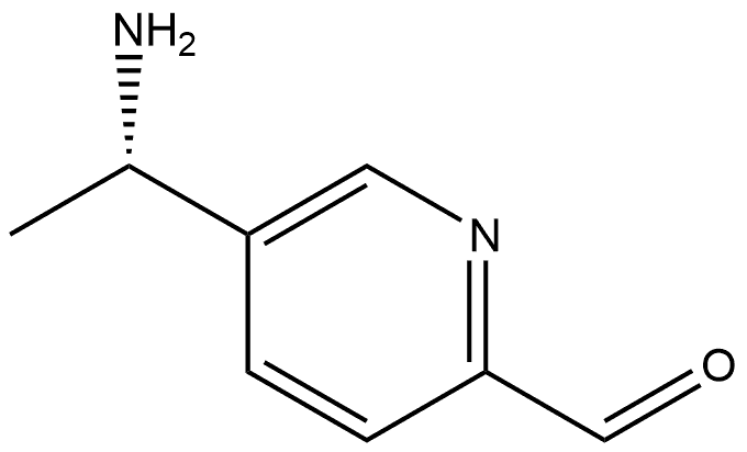 (S)-5-(1-氨基乙基)吡啶甲醛 结构式