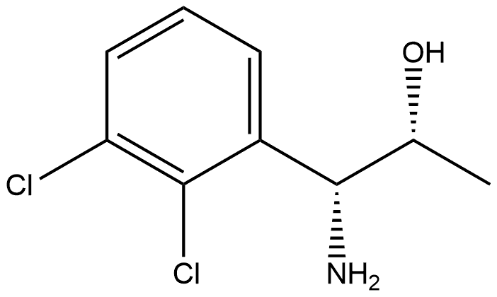 (1R,2R)-1-AMINO-1-(2,3-DICHLOROPHENYL)PROPAN-2-OL 结构式