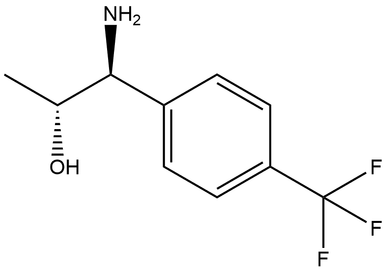 (1S,2R)-1-AMINO-1-[4-(TRIFLUOROMETHYL)PHENYL]PROPAN-2-OL 结构式