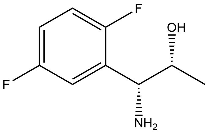 (1R,2R)-1-AMINO-1-(2,5-DIFLUOROPHENYL)PROPAN-2-OL 结构式