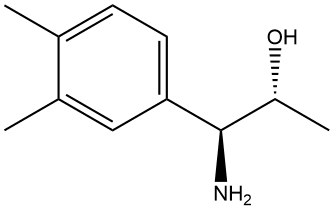 (1S,2R)-1-AMINO-1-(3,4-DIMETHYLPHENYL)PROPAN-2-OL 结构式