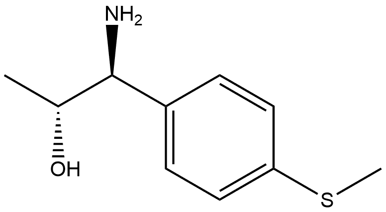 (1S,2R)-1-AMINO-1-(4-METHYLTHIOPHENYL)PROPAN-2-OL 结构式