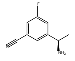 (R)-3-(1-氨基乙基)-5-氟苄腈 结构式