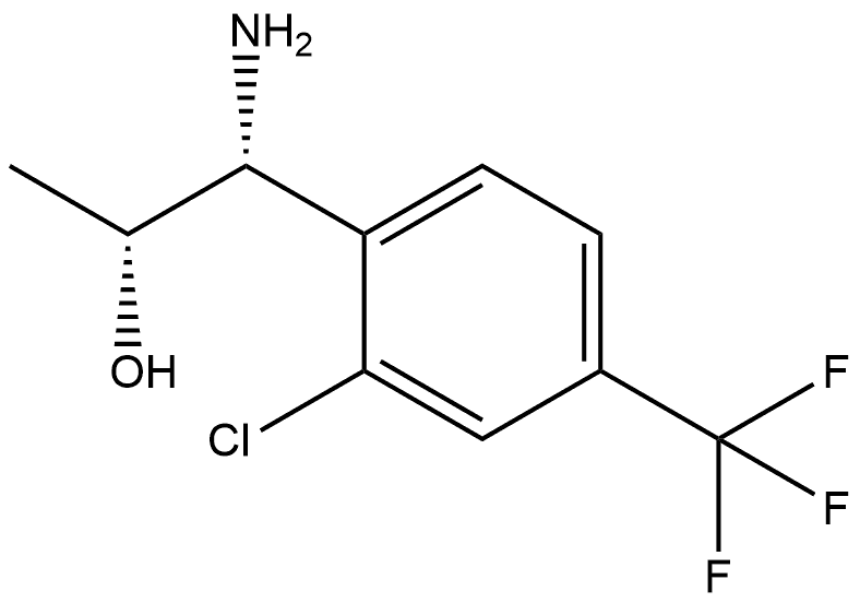 (1R,2R)-1-AMINO-1-[2-CHLORO-4-(TRIFLUOROMETHYL)PHENYL]PROPAN-2-OL 结构式