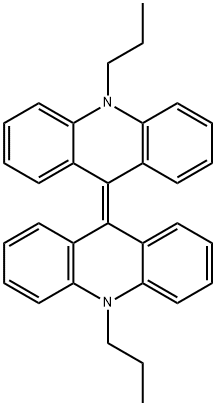 Acridine, 9,10-dihydro-10-propyl-9-(10-propyl-9(10H)-acridinylidene)- 结构式