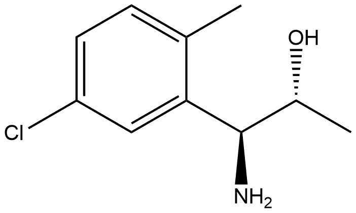 (1S,2R)-1-AMINO-1-(5-CHLORO-2-METHYLPHENYL)PROPAN-2-OL 结构式