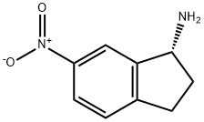 1H-Inden-1-amine, 2,3-dihydro-6-nitro-, (1R)- 结构式