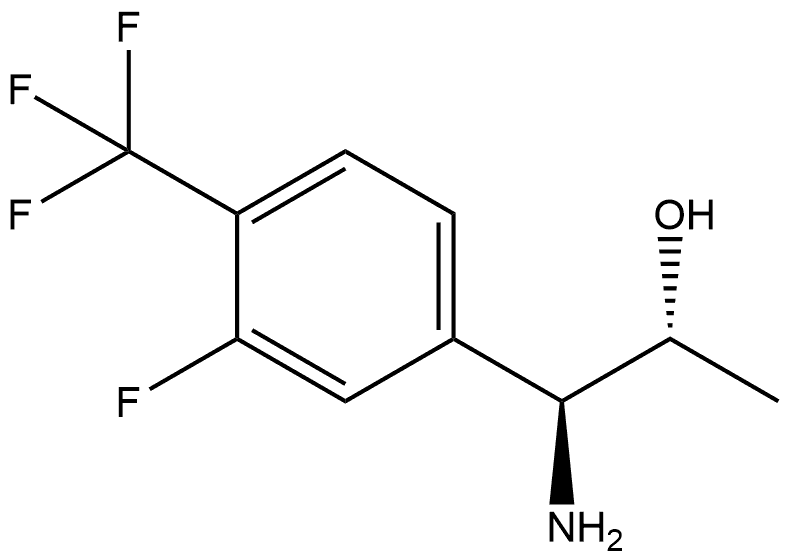 (1S,2R)-1-AMINO-1-[3-FLUORO-4-(TRIFLUOROMETHYL)PHENYL]PROPAN-2-OL 结构式