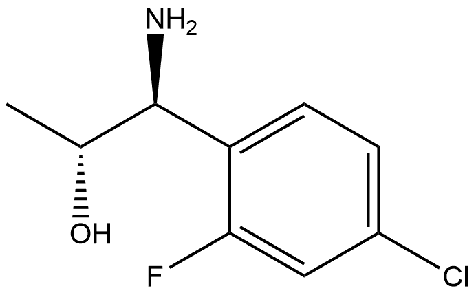 (1S,2R)-1-AMINO-1-(4-CHLORO-2-FLUOROPHENYL)PROPAN-2-OL 结构式