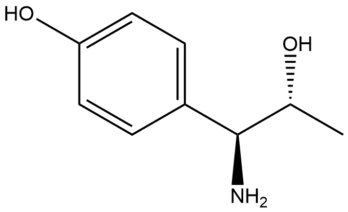 (1S,2R)-1-AMINO-1-(4-HYDROXYPHENYL)PROPAN-2-OL 结构式