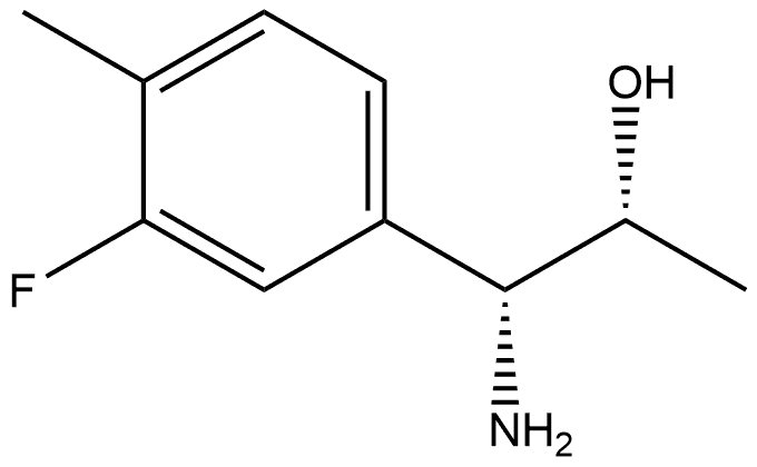 (1R,2R)-1-AMINO-1-(3-FLUORO-4-METHYLPHENYL)PROPAN-2-OL 结构式