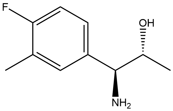 (1S,2R)-1-AMINO-1-(4-FLUORO-3-METHYLPHENYL)PROPAN-2-OL 结构式