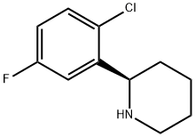 (R)-2-(2-CHLORO-5-FLUOROPHENYL)PIPERIDINE 结构式