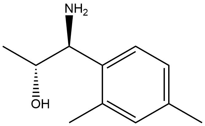 (1S,2R)-1-AMINO-1-(2,4-DIMETHYLPHENYL)PROPAN-2-OL 结构式