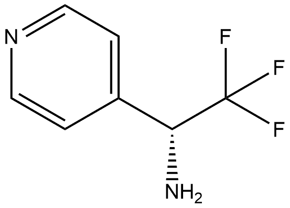 (R)-2,2,2-三氟-1-(吡啶-4-基)乙烷-1-胺 结构式