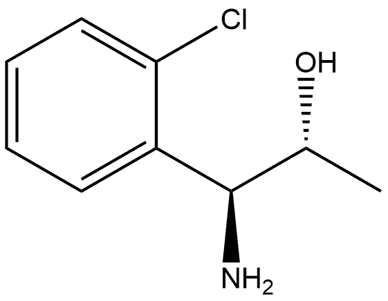 (1S,2R)-1-AMINO-1-(2-CHLOROPHENYL)PROPAN-2-OL 结构式
