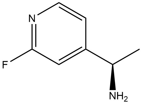 4-Pyridinemethanamine, 2-fluoro-α-methyl-, (αR)- 结构式