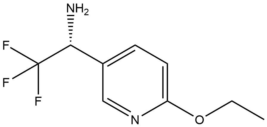 (R)-1-(6-乙氧基吡啶-3-基)-2,2,2-三氟乙-1-胺 结构式