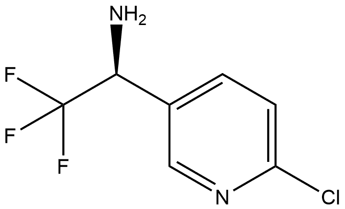 3-Pyridinemethanamine, 6-chloro-α-(trifluoromethyl)-, (αS)- 结构式