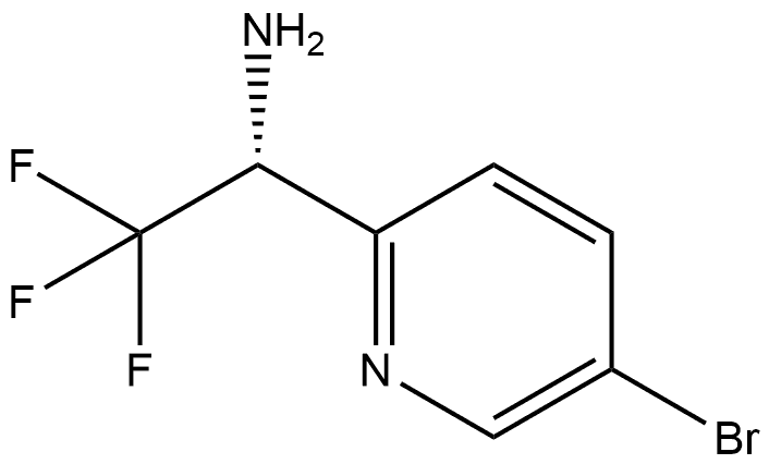2-Pyridinemethanamine, 5-bromo-α-(trifluoromethyl)-, (αR)- 结构式