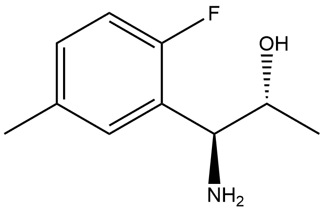 (1S,2R)-1-AMINO-1-(2-FLUORO-5-METHYLPHENYL)PROPAN-2-OL 结构式