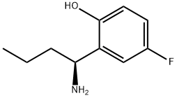 2-((1S)-1-AMINOBUTYL)-4-FLUOROPHENOL 结构式