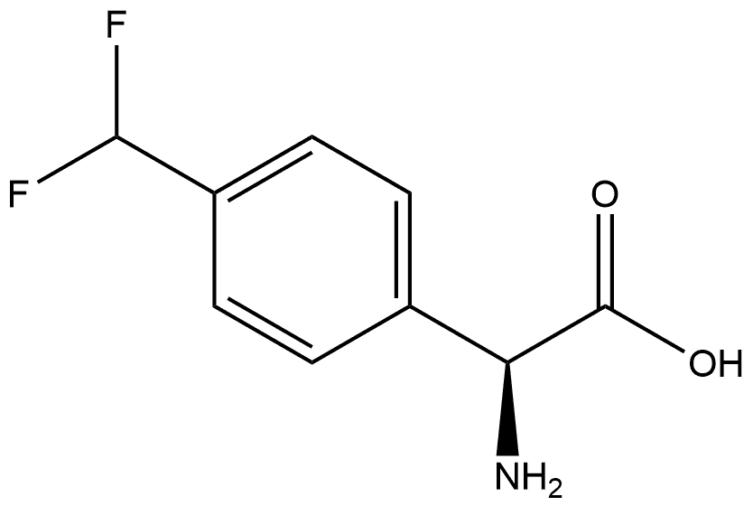 (S)-2-amino-2-(4-(difluoromethyl)phenyl)acetic acid 结构式