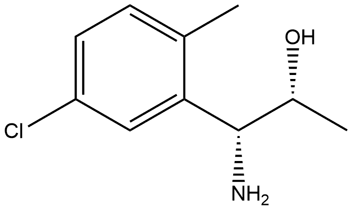 (1R,2R)-1-AMINO-1-(5-CHLORO-2-METHYLPHENYL)PROPAN-2-OL 结构式