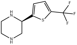 5-((2R)PIPERAZIN-2-YL)-2-(TRIFLUOROMETHYL)THIOPHEN 结构式