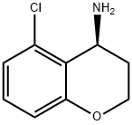 2H-1-Benzopyran-4-amine, 5-chloro-3,4-dihydro-, (4S)- 结构式